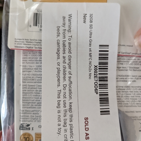 NIB External Hard Drive Set & 2 SanDisk SDHD 32GB Cards Bundle - Picture 7 of 7